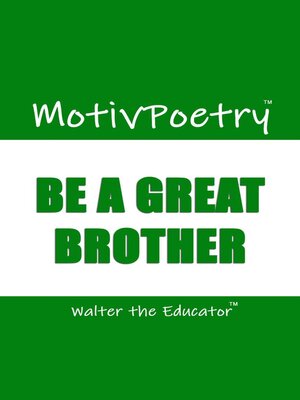 cover image of Be a Great Brother